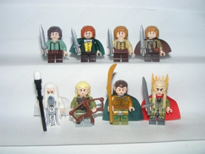 Lego Gyűrűk Ura Hobbit + Tünde figurák Frodo Samu Pippin Trufa Gandalf Elrond Legolas Thranduil ÚJ - kép 2