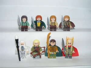 Lego Gyűrűk Ura Hobbit + Tünde figurák Frodo Samu Pippin Trufa Gandalf Elrond Legolas Thranduil ÚJ - kép 3