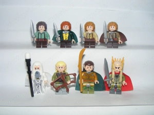 Lego Gyűrűk Ura Hobbit + Tünde figurák Frodo Samu Pippin Trufa Gandalf Elrond Legolas Thranduil ÚJ
