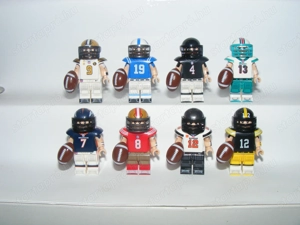 Lego Rugby Amerikai foci figurák Tom Brady Dan Marino Brees Bradshaw figura ÚJ - kép 2