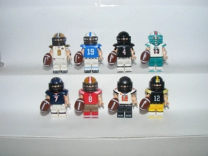 Lego Rugby Amerikai foci figurák Tom Brady Dan Marino Brees Bradshaw figura ÚJ - kép 3