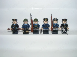 Lego 2. Világháborús Orosz Szovjet tengerész gyalogság katonák + parancsnok ÚJ - kép 4
