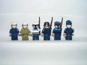 Lego 2. Világháborús Tengerész katonák tisztek admirális tengernagy őrnagy 6db ÚJ - kép 3