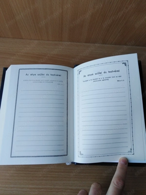 Egyedi bőrkötéses Biblia  - kép 6