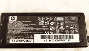 Hálózati töltő adapter: HP Pavilon, Compaq, Presario, 18.5V 3.33A 65W PPP009H