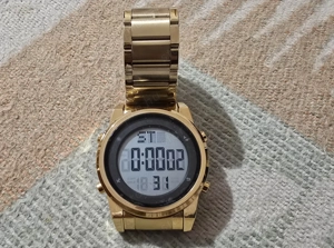 ÚJ - Férfi digitális  karóra, Arany színű  - kép 3