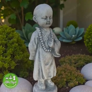 Buddhista szerzetes szobor - kép 5