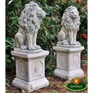 Védelmező oroszlán szoborpár - kép 4