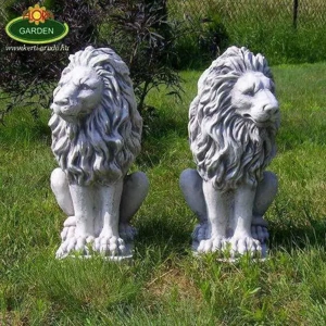 Védelmező oroszlán szoborpár - kép 5