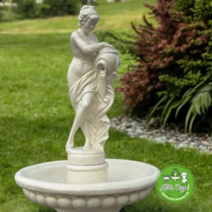 Szökőkút korsós női szoborral - kép 3