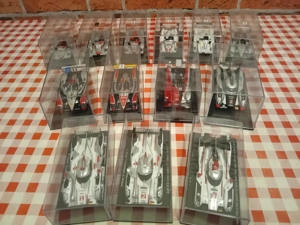 Audi Le Mans győztes versenyautó modellek 1:43