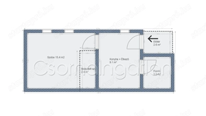 Csorna - tetőtréi garzon KIADÓ - kép 8