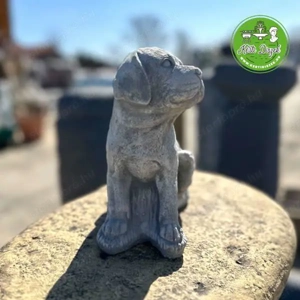 Aranyos kiskutya szobor - kép 2