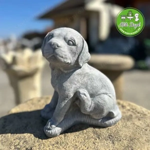 Aranyos kiskutya szobor - kép 3