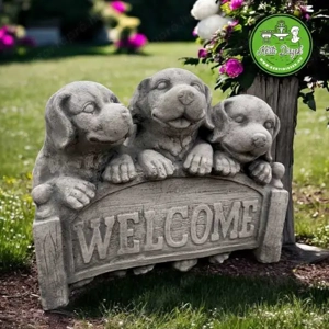 Welcome tábla kiskutyás