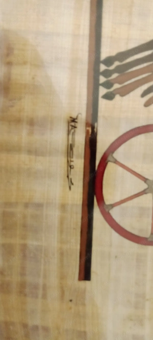 egyiptomi papirusz lovas katona másolat - kép 2