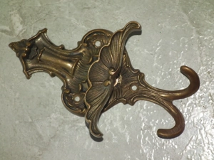 Szokatlan pazar régi réz fogasok 5 db egyben nr.3 - kép 7