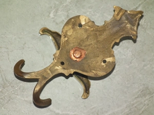 Szokatlan pazar régi réz fogasok 5 db egyben nr.3 - kép 10