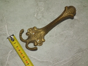 Nagyméretű réz fogasok három ágú 5 db egyben nr.2 - kép 9