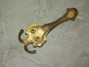 Nagyméretű réz fogasok három ágú 5 db egyben nr.2 - kép 10