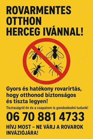  06708814733 Kártevő Rovarirto fertőtlenítés vállalok 