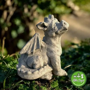 Kis ülő sárkány szobor - kép 2