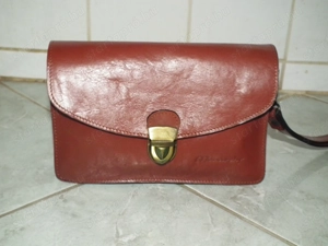 Újszerű Monarchy valódi bőrtáska bőr táska autóstáska autós kis táska - kép 3