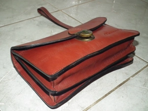 Újszerű Monarchy valódi bőrtáska bőr táska autóstáska autós kis táska - kép 5