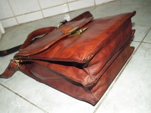 Giudi férfi minőségi kézitáska válltáska valódi bőrtáska bőr táska - kép 4