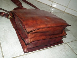 Giudi férfi minőségi kézitáska válltáska valódi bőrtáska bőr táska - kép 5