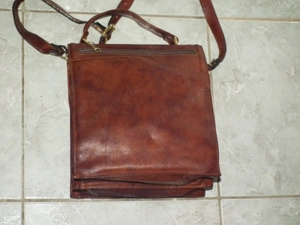 Giudi férfi minőségi kézitáska válltáska valódi bőrtáska bőr táska - kép 6