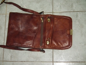 Giudi férfi minőségi kézitáska válltáska valódi bőrtáska bőr táska - kép 8