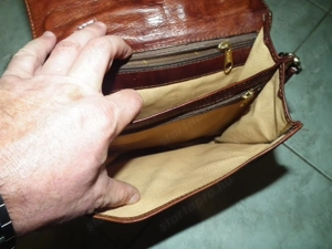 Giudi férfi minőségi kézitáska válltáska valódi bőrtáska bőr táska - kép 9