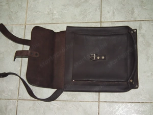 Szép retró katonai táska férfi bőrtáska bőr táska válltáska nr.1 - kép 6