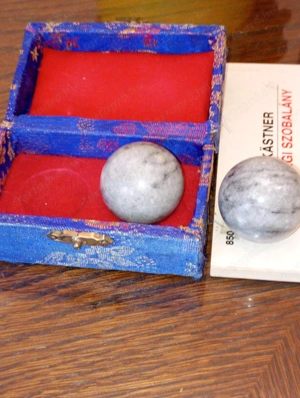 Csikung golyók meditációs eszköz Saját dobozában,szinte új! márvány golyó szett 2db  8000ft óbuda  - kép 4