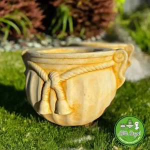 Kő virágtartó zsák forma kaspó - kép 3