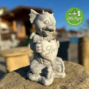 Szerető kis sárkány, love szív - kép 3