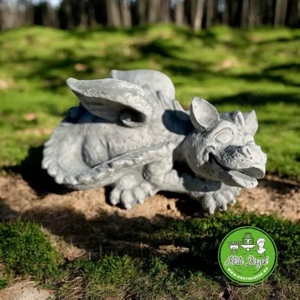 Kis alvó sárkány szobor - kép 3