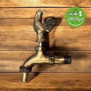 Kerti csap réz kakasos - kép 2