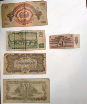 Használt pengő papírpénzek és érmék - kép 8