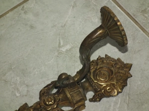 Pazar súlyos egy gyertyás réz falikarok 3 db. egyben nr.2 - kép 7