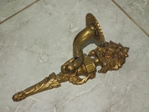 Pazar súlyos egy gyertyás réz falikarok 3 db. egyben nr.2 - kép 10