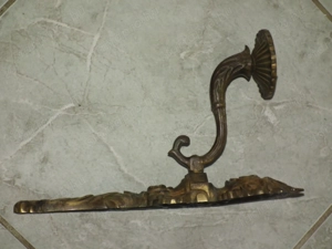 Pazar súlyos egy gyertyás réz falikarok 3 db. egyben nr.2 - kép 9