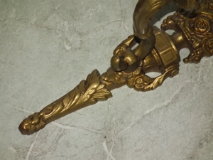 Pazar súlyos egy gyertyás réz falikarok 3 db. egyben nr.2 - kép 11