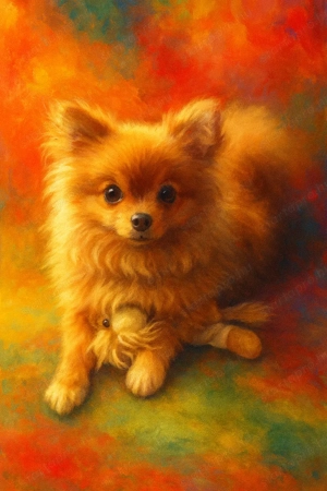 7 hónapos cuki Spitz kislány