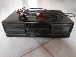 Eladó Technics dupla kazettás deck 89 gyári kazettával
