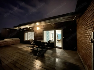 A Deák térnél panorámás nagy teraszos lakás kiadó! - kép 10