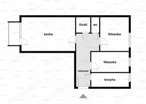 Eladó Budapest 19.kerület Batthyány utcában 53 nm-es, 1+2 félszobás 7.emeleti lakás