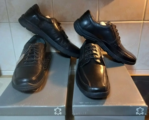 Egyben kedvező áron eladó 2 pár férfi Claudio Conti bőrcipő, ÚJ! - kép 2