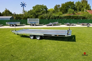 Új 4.7m-es billenős autószállító utánfutó (2700kg) most 2.690.000 Ft helyett 2.490.000 Ft - kép 2